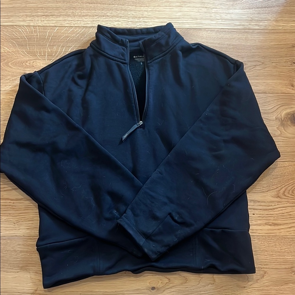 Athleta Black Quarter-Zip